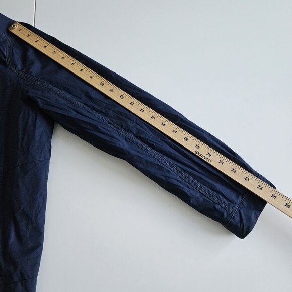 Tommy Bahama Jacket Mens M Navy Cotton Nylon Full Zip Lined Windbreaker Pockets - Picture 6 of 16